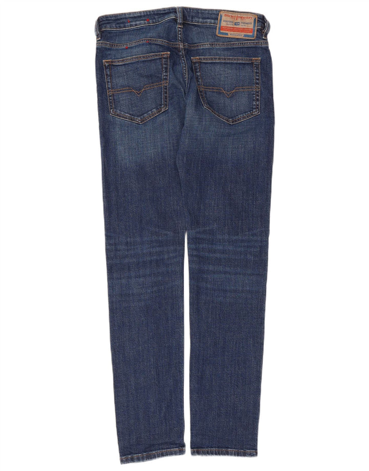 Diesel Dame Slim Jeans W30 L31 Blå Bomuld