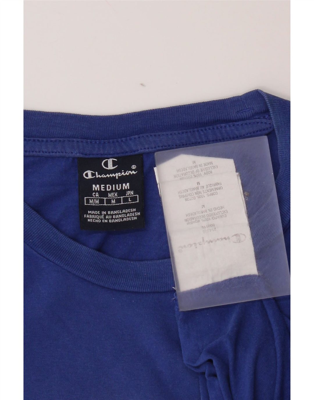 Champion Herre grafisk T-shirt Top Medium Blue Bomuld