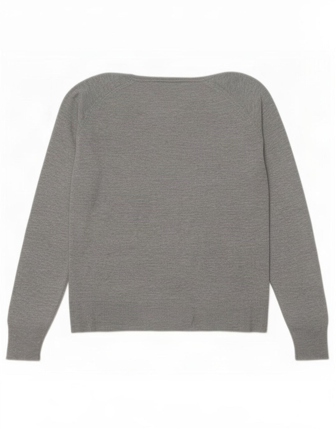 Zara Dame Oversized Crew Neck Jumper Sweater UK 14 Medium Grey Viscose