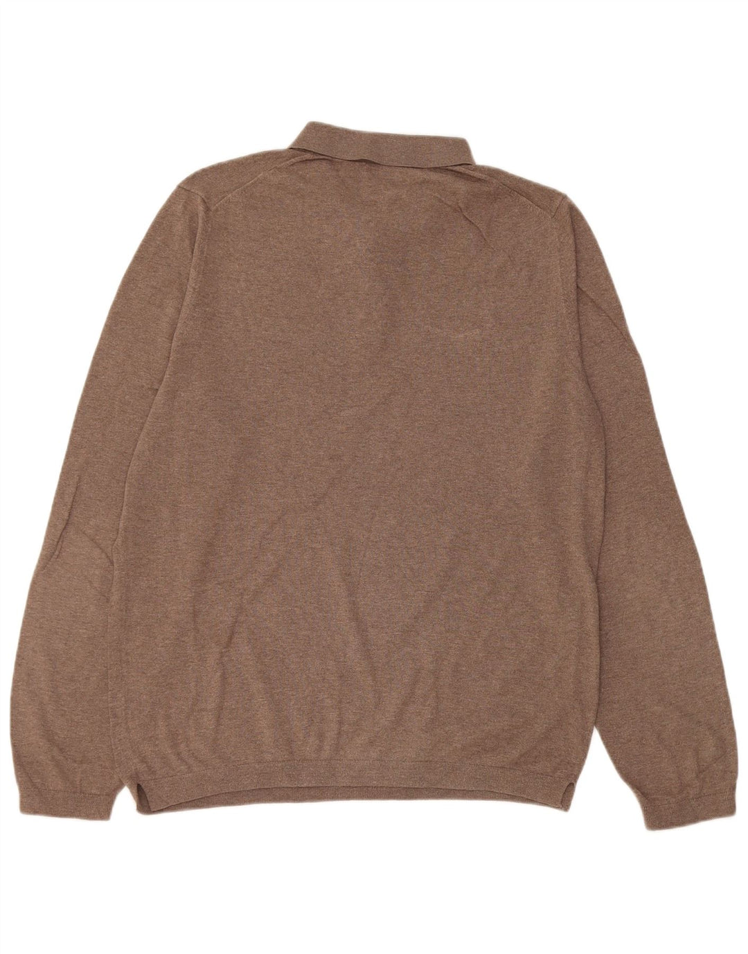 Massimo Dutti Herre Polo Neck Jumper Sweater Stor Brun
