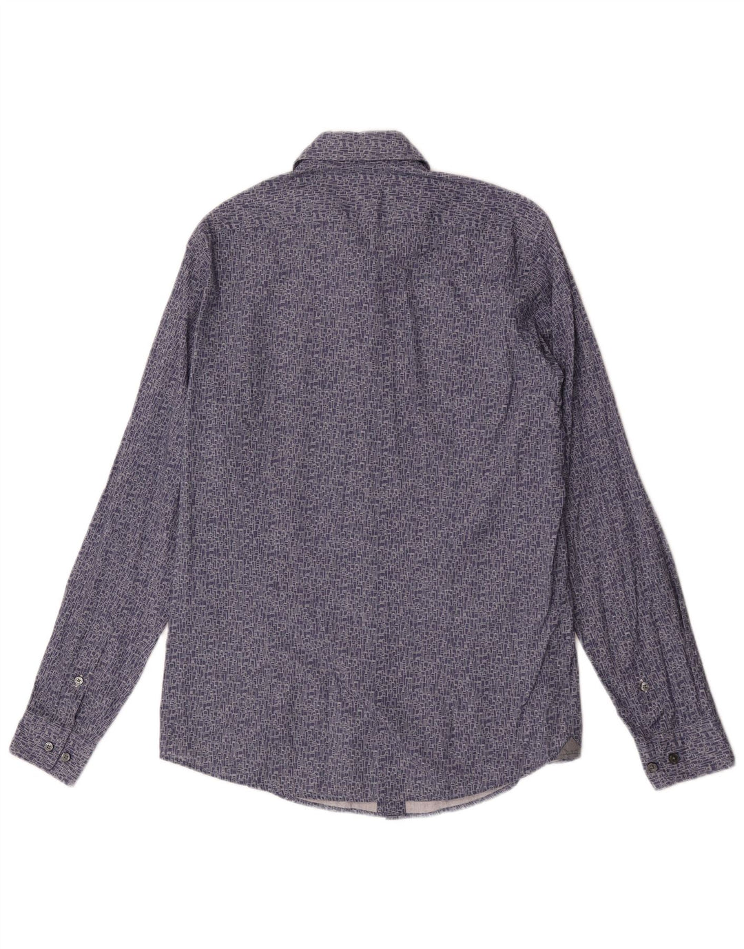Hugo Boss Herre Regular Fit skjorte Medium Blue Geometrisk Bomuld