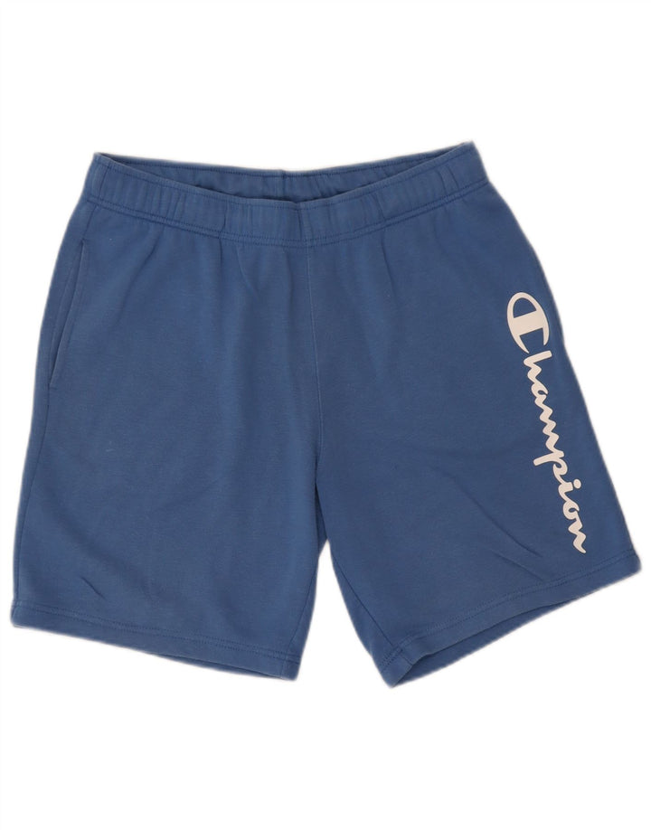 Champion Herre grafiske sportsshorts store blå bomuld