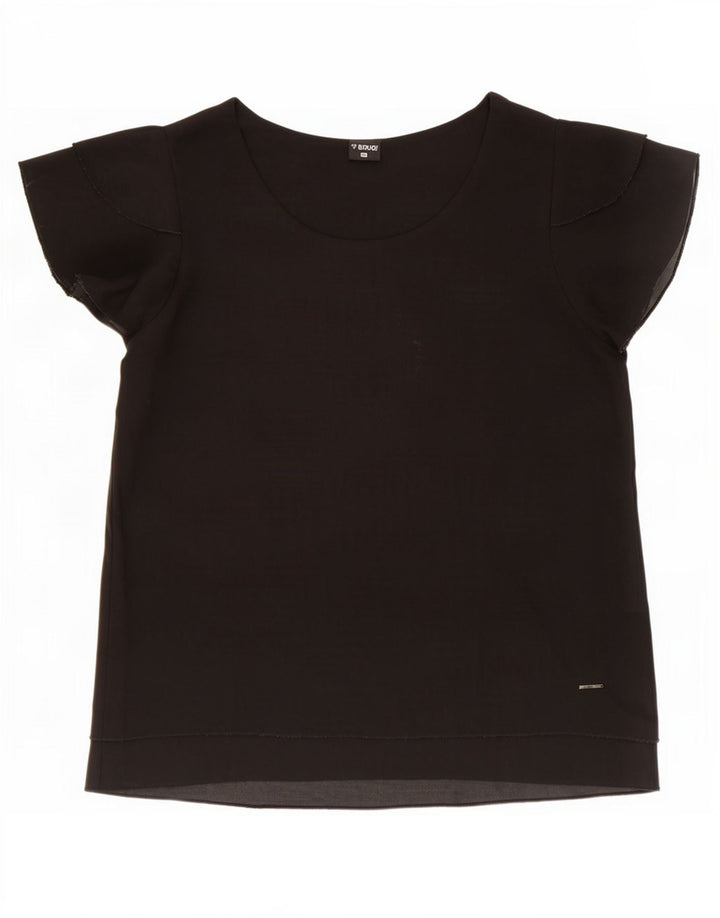 Brugi Dame Bluse Top UK 18 XL Sort