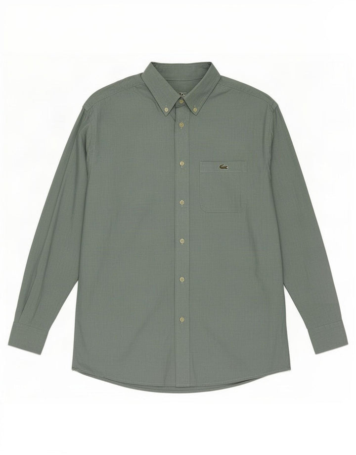 Lacoste herreskjorte str. 40 Medium grøn bomuld