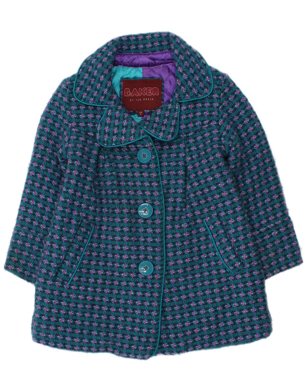 Ted Baker Girls Overfrakke 3-4 År Blå Akryl