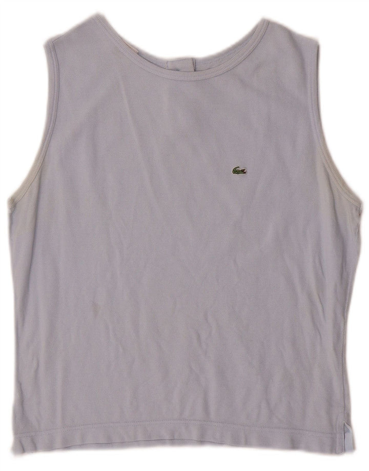 Lacoste Damevest Top Str. 44 Large Blå Bomuld