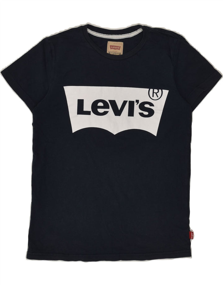 LEVI'S Boys Graphic T-Shirt Top 13-14 Years Navy Blue | Vintage Levi's | Thrift | Second-Hand Levi's | Used Clothing | Messina Hembry 