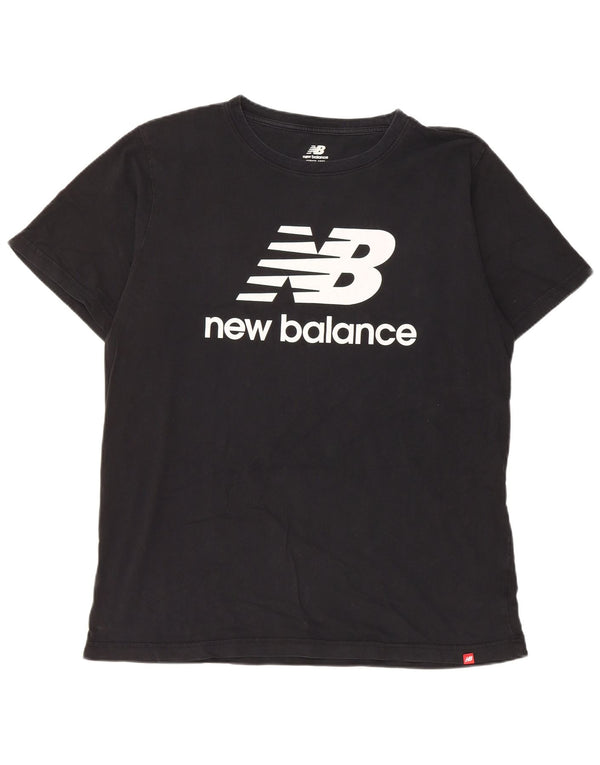 New Balance Herre Grafisk T-Shirt Top XL Sort