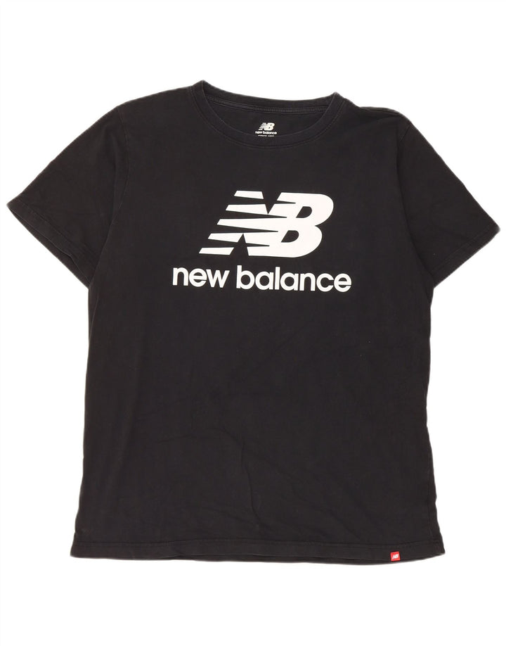 New Balance Herre Grafisk T-Shirt Top XL Sort