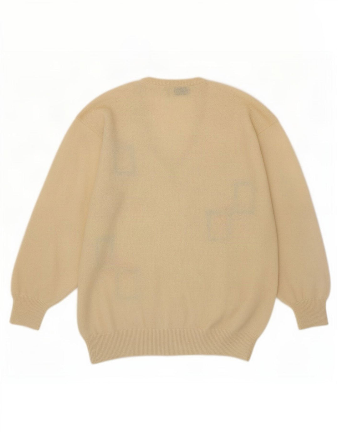 Pringle Herre V-hals sweater Stor Beige Geometrisk Ny Uld