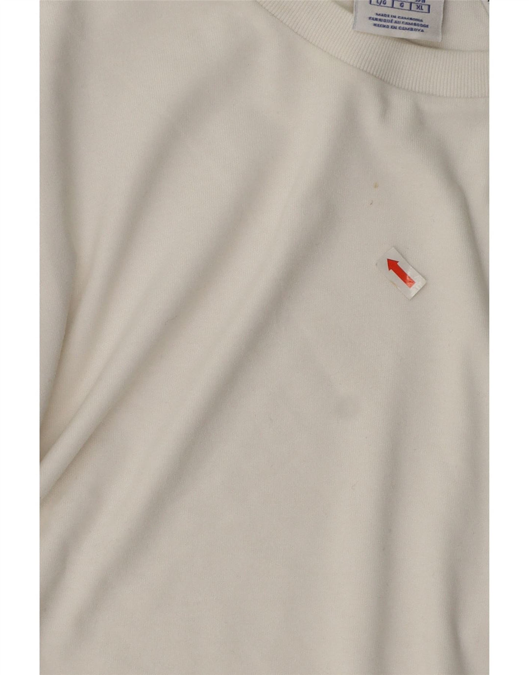 Champion Herre T-Shirt Top Stor Hvid Bomuld