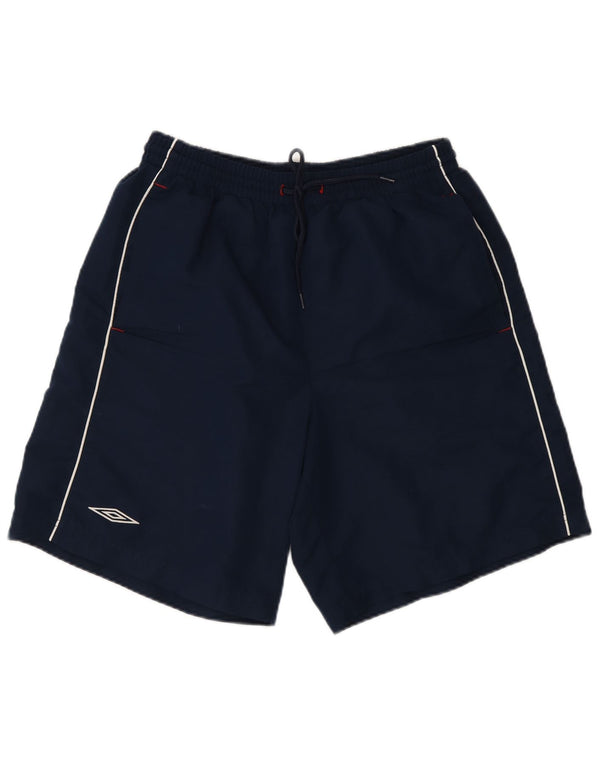 Umbro Herre Graphic Sports Shorts Medium Navy Blue Polyester
