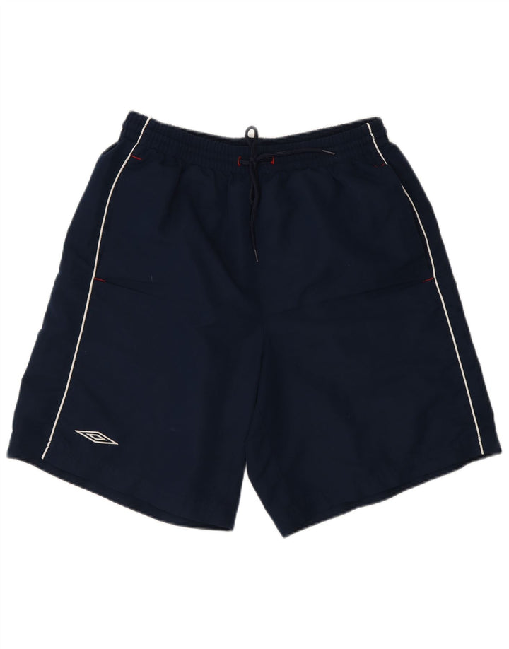 Umbro Herre Graphic Sports Shorts Medium Navy Blue Polyester
