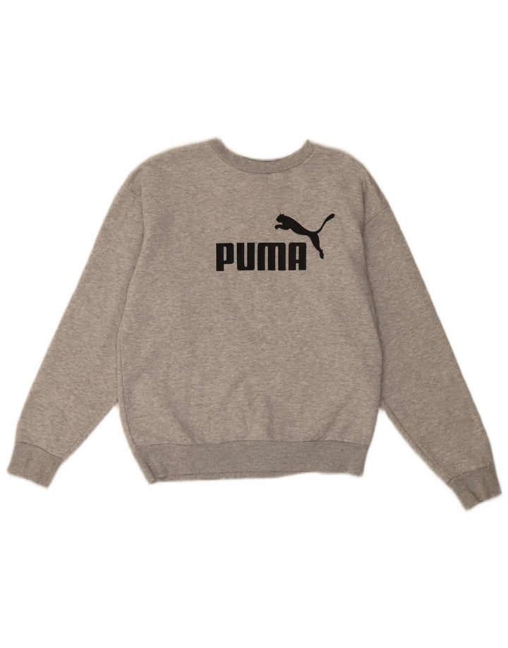 Puma Herre Grafisk Sweatshirt Jumper XS Grå Bomuld