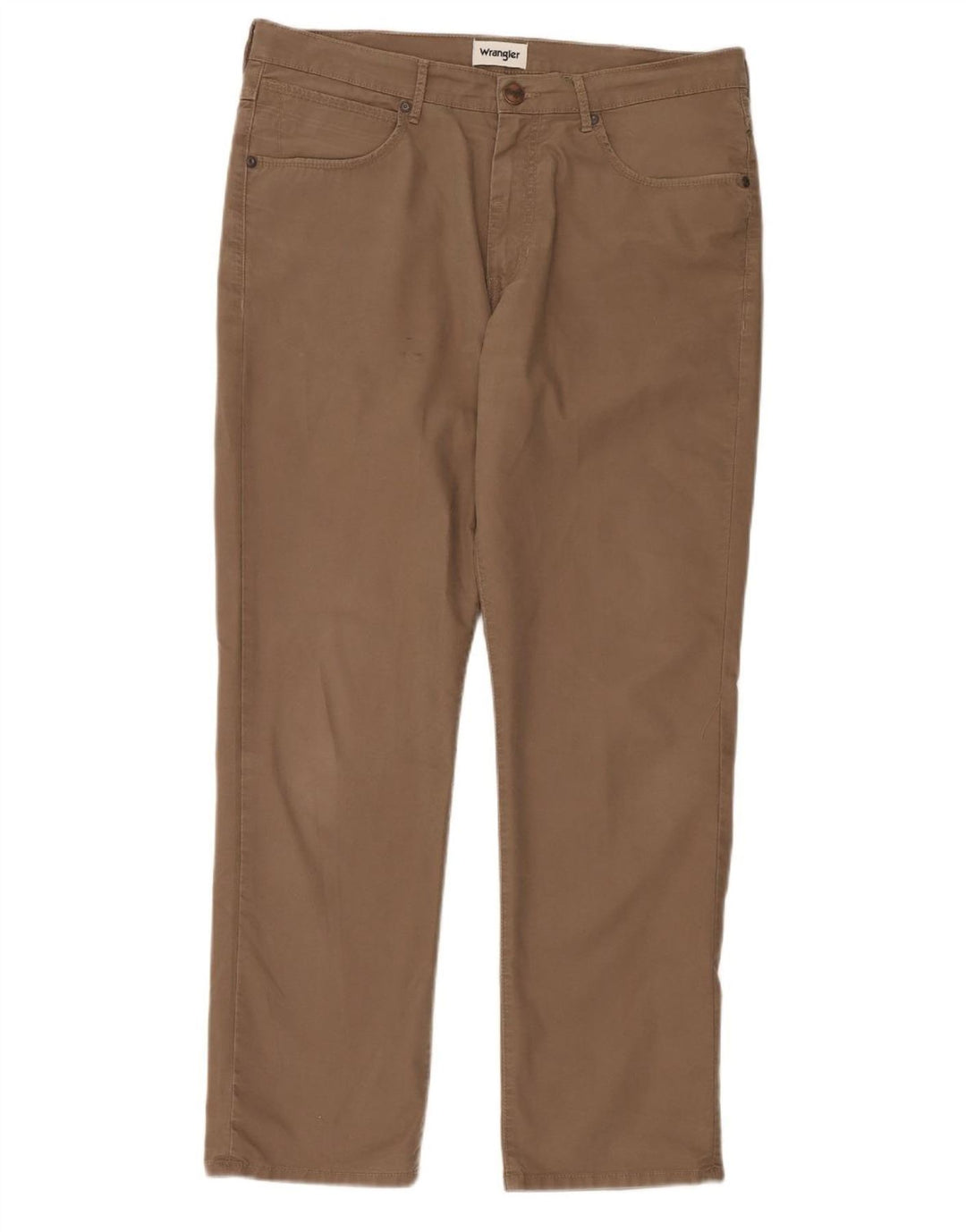 WRANGLER Herre Arizona Straight Chino Bukser W36 L30 Brun Bomuld