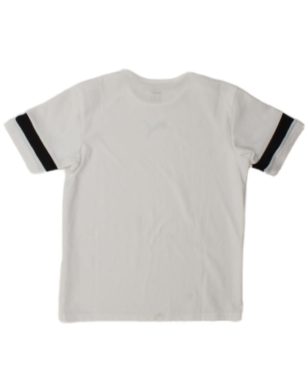 Puma Boys T-Shirt Top 13-14 år Hvid Colourblock