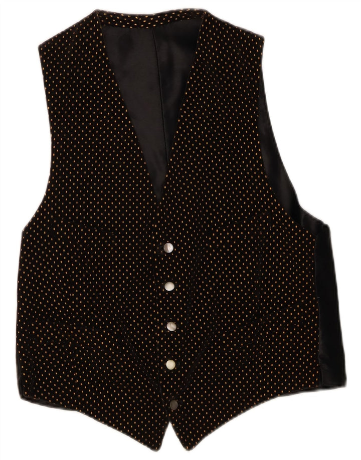 Vintage vest til mænd, lille sort polka Dot