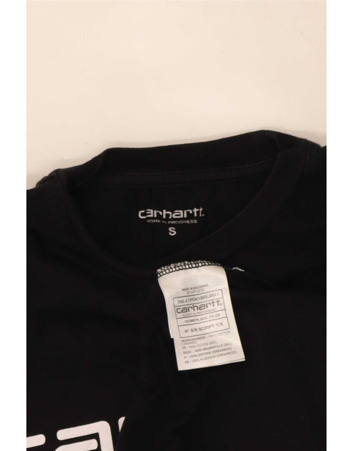 Carhartt Herre grafisk T-shirt Top Lille sort bomuld