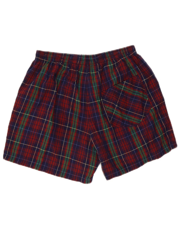 Vintage herre sportsshorts Small W28 L5 flerfarvet tern