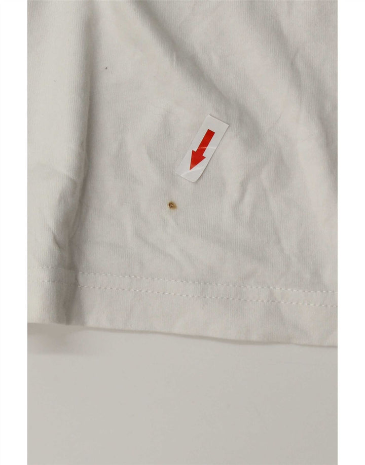 Champion Herre Stranger Things Grafisk T-Shirt Top Medium Hvid