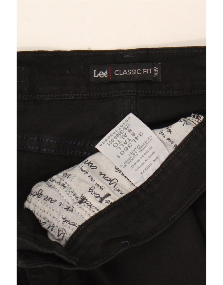 LEE Dame Classic Fit Straight Jeans US 8 Medium W28 L34 Sort Bomuld