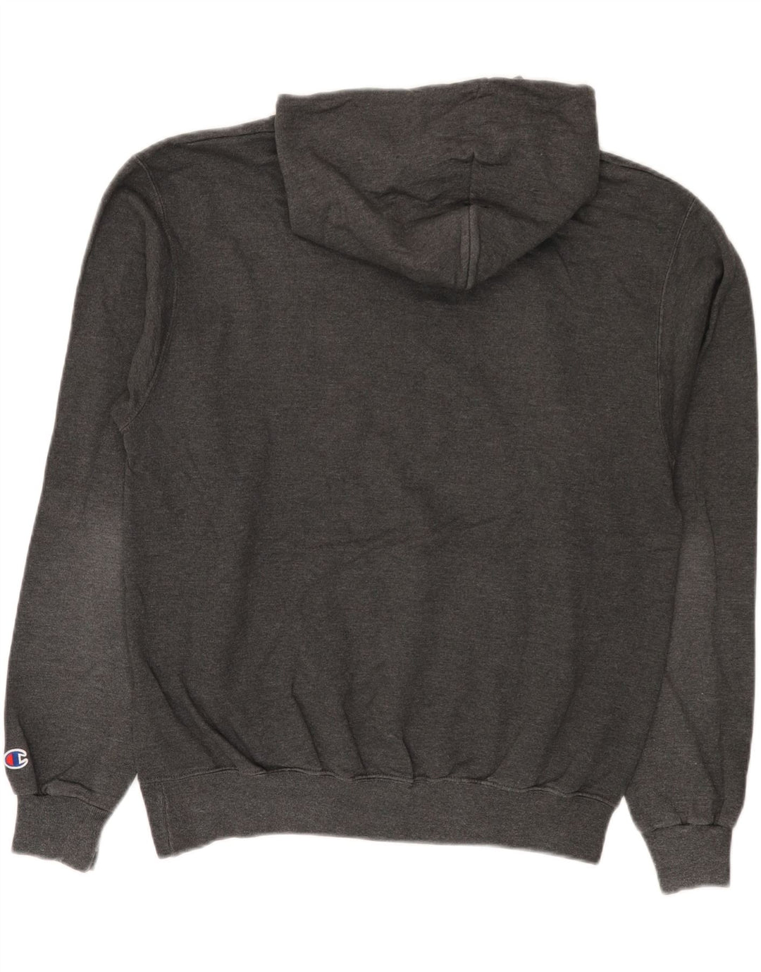 Champion Herre Tufts University Graphic Hoodie Jumper Medium Grå
