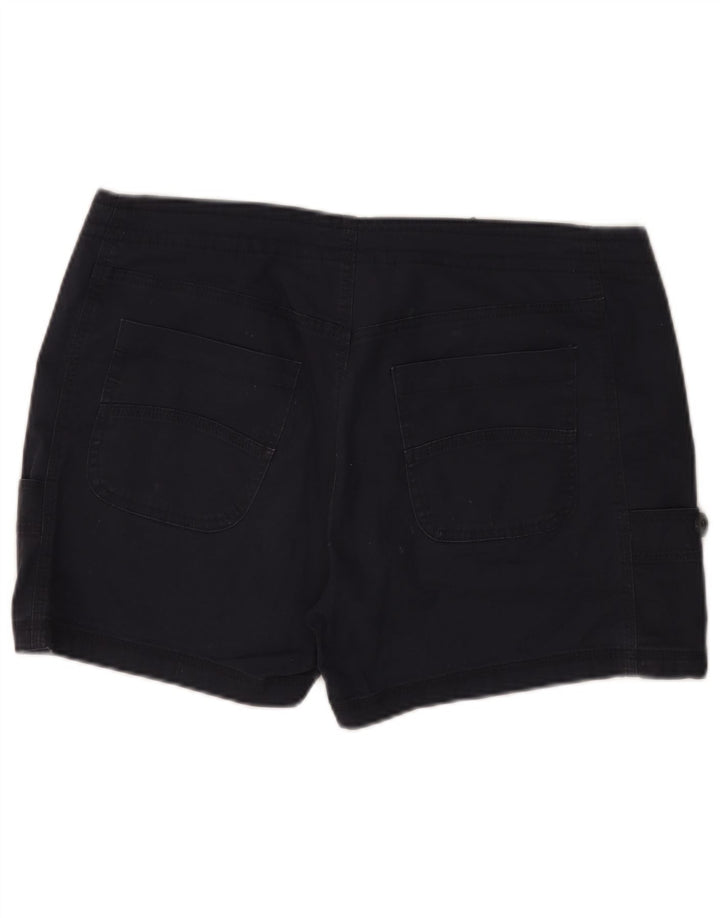 Weird Fish Dame Cargo Shorts UK 14 Large W36 Navy Blue Cotton
