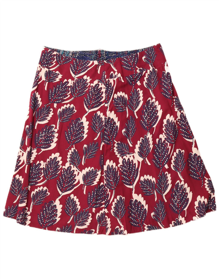 WHITE STUFF Dame A-Line nederdel UK 14 Large W34 Pink Floral Viscose