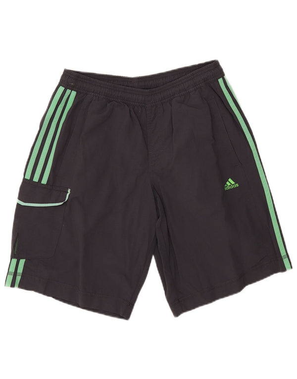 Adidas Herre Cargo Sports Shorts Små Grå Nylon