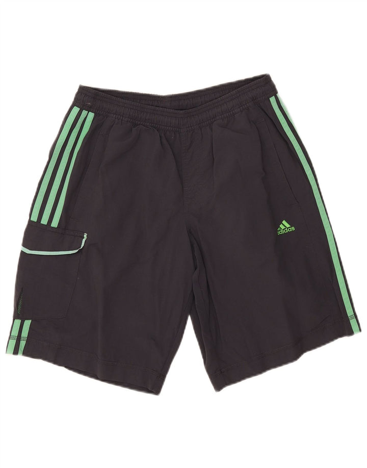 Adidas Herre Cargo Sports Shorts Små Grå Nylon