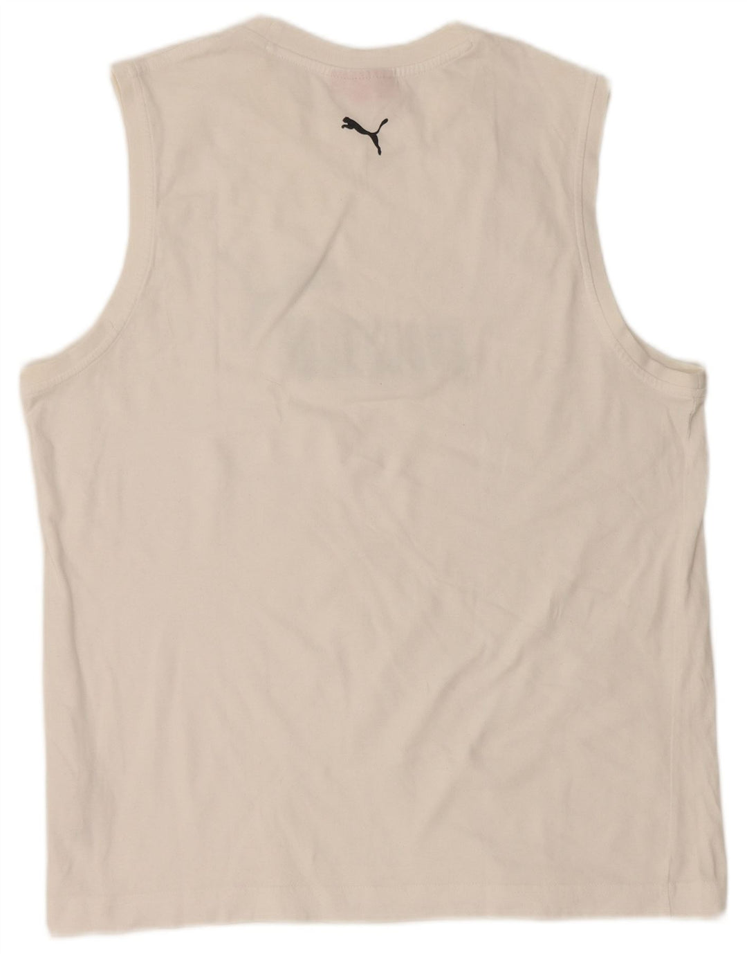 Puma Herre Grafisk Vest Top XL Hvid Bomuld