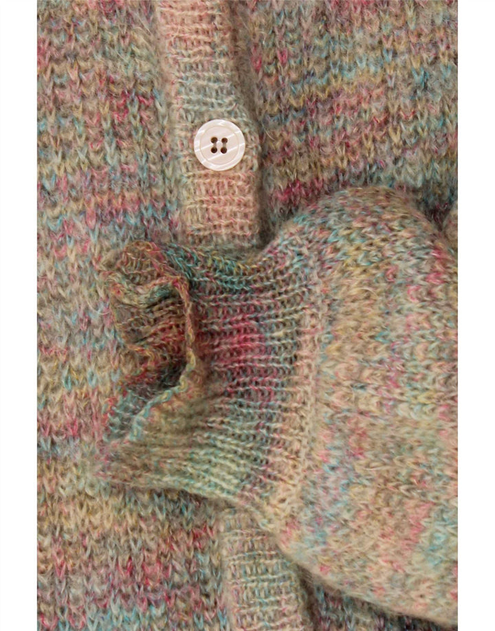 Peter Hahn Dame Cardigan Sweater UK 10 Small Multicolored Classic
