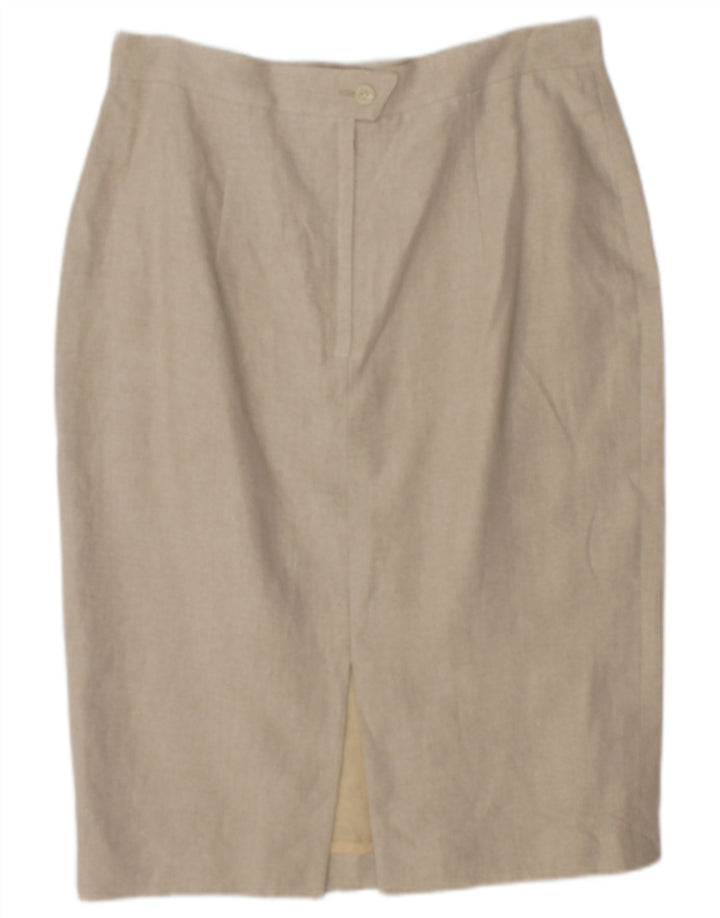Vintage blyantnederdel til kvinder W30 Medium Beige