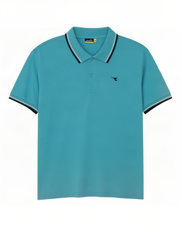 Diadora herre poloshirt 2XL blå bomuld