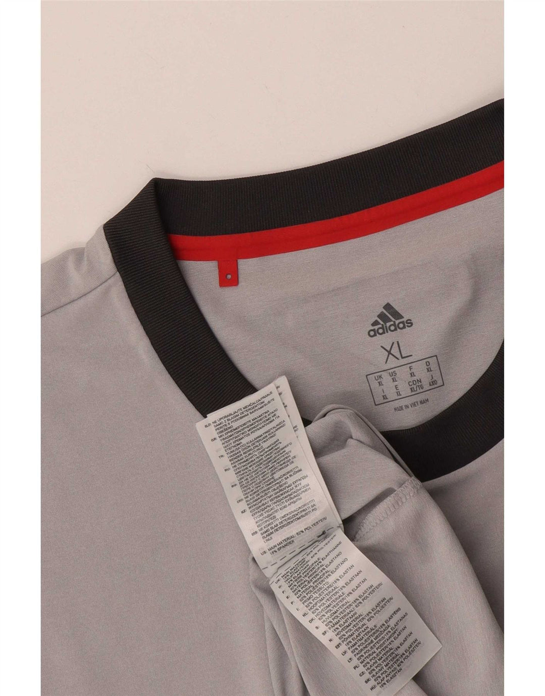 Adidas Herre grafisk T-shirt Top XL Grå Polyester