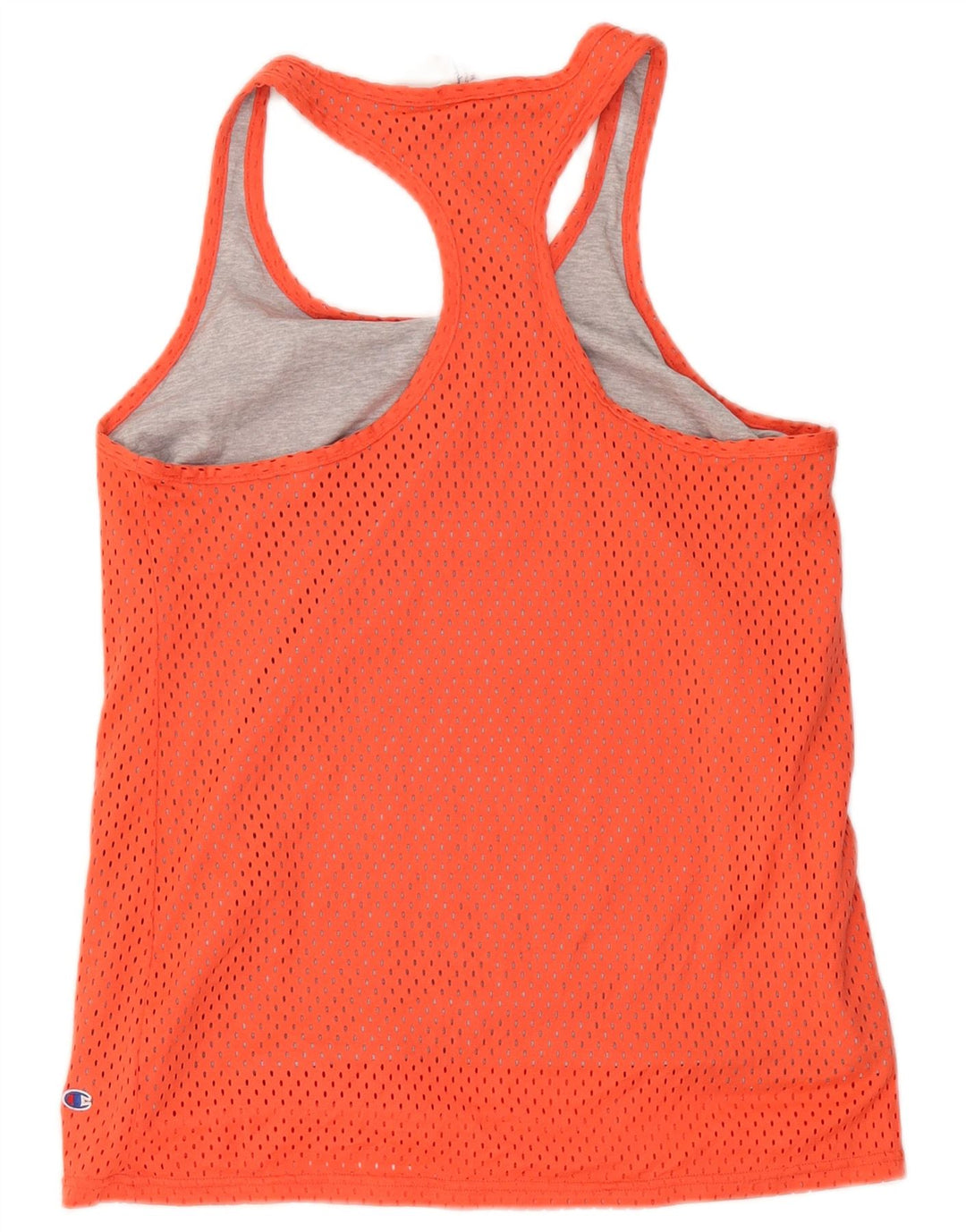 Champion Kvinder Athletic Fit Grafisk Vest Top UK 14 Medium Orange Polyester