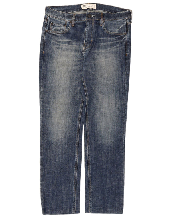 Adidas Straight Jeans til mænd W32 L29 blå bomuld
