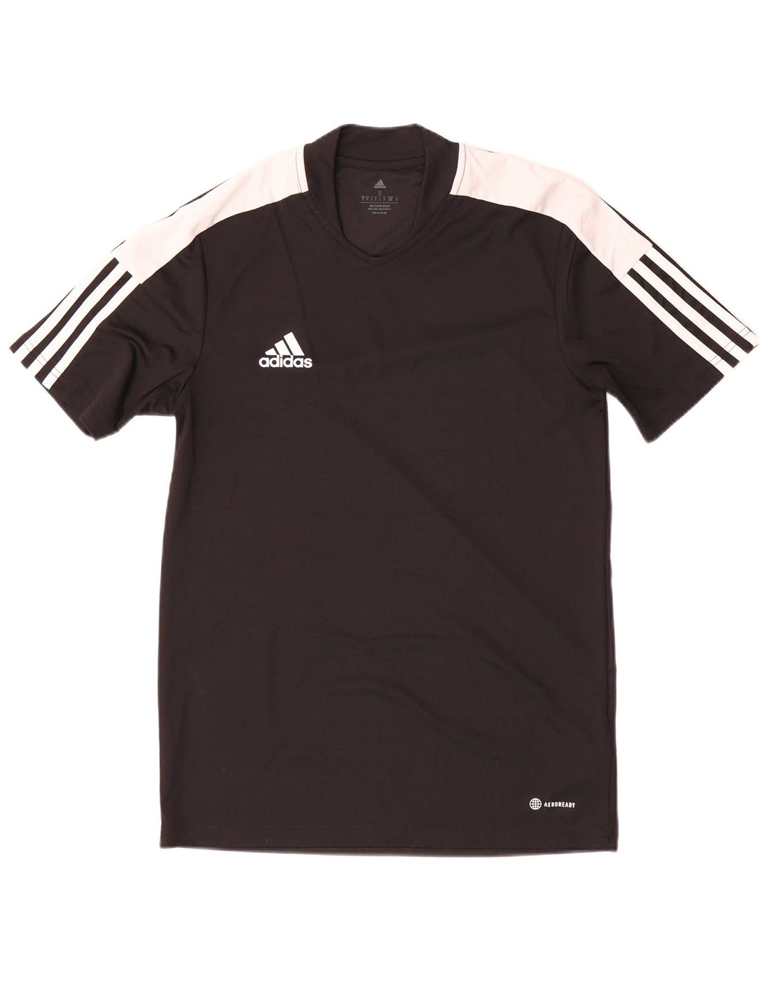 Adidas Herre Aeroready T-Shirt Top Lille Sort Colourblock Polyester