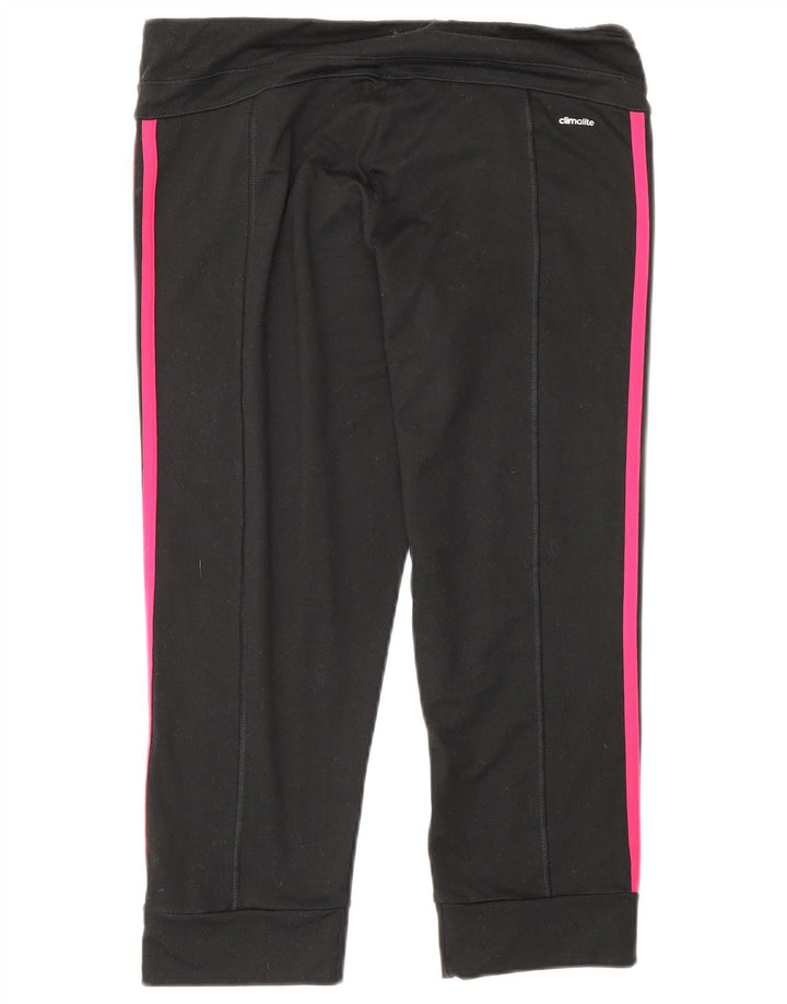 Adidas Dame Climalite Capri Leggings UK 12/14 Medium Black Polyester