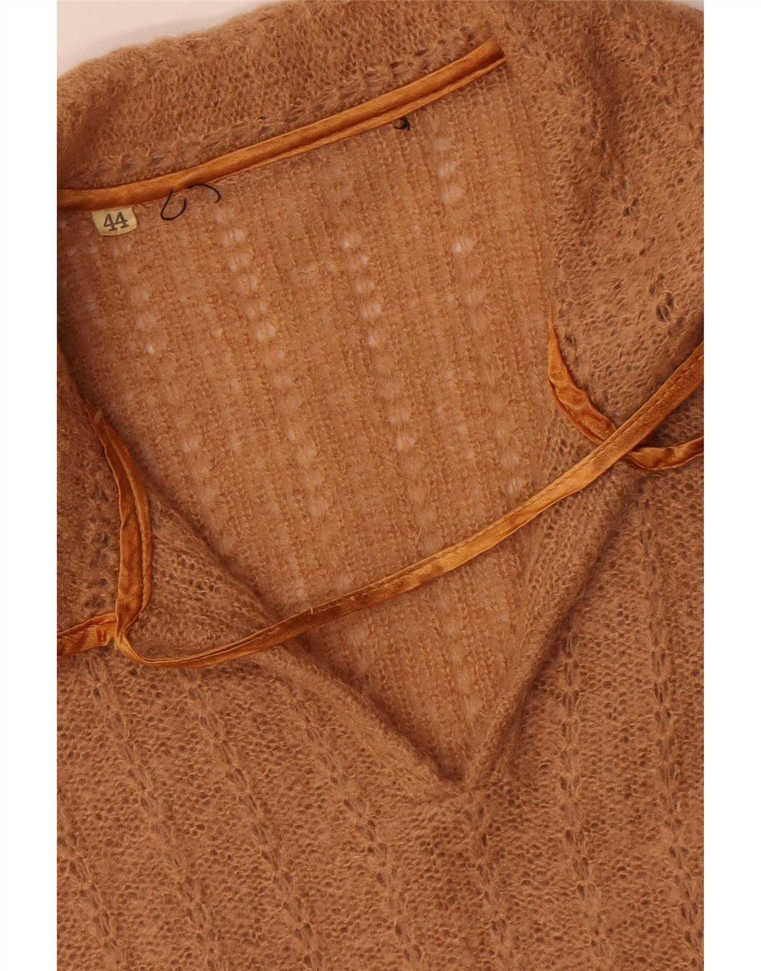 Vintage Dame Langærmet Jumper Kjole IT 44 Medium Brun