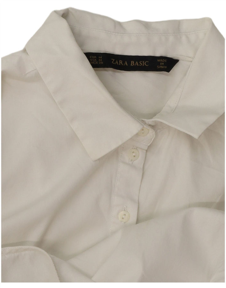 Zara dametrøje med 3/4 ærmer UK 12 Medium White