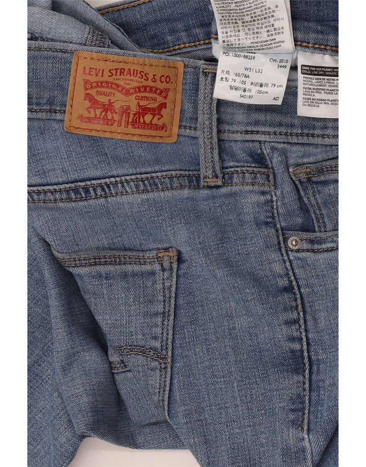 Levi's Slim Jeans til kvinder W31 L32 blå bomuld