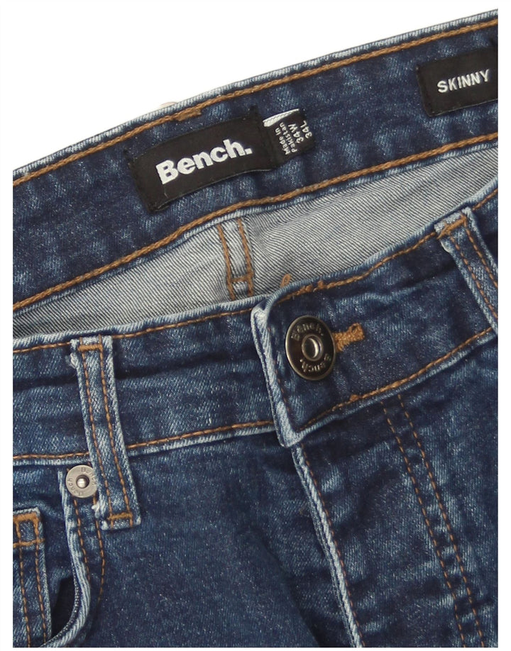 Bænk Herre Skinny Jeans W34 L34 Blå Bomuld