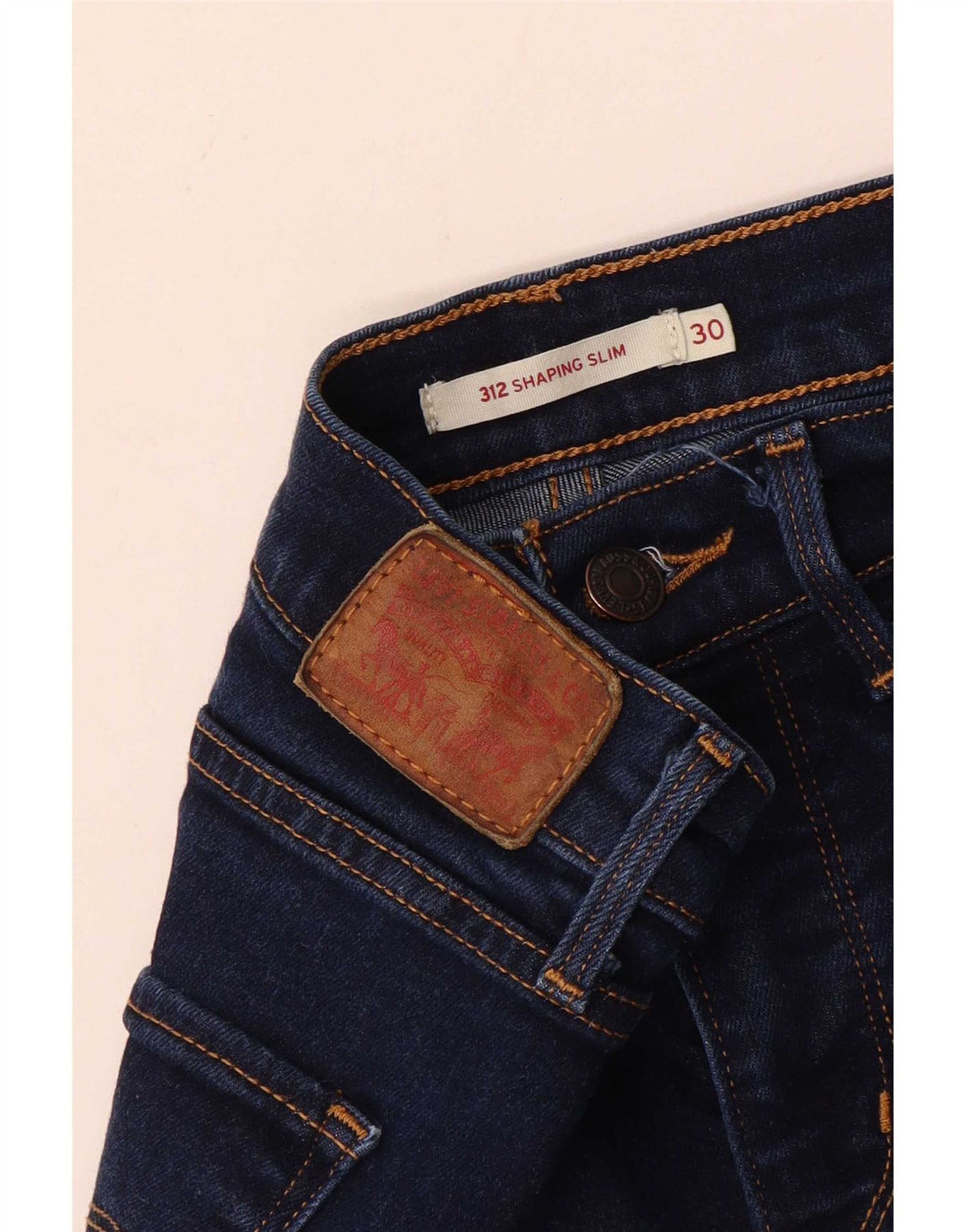 Levi's Womens 312 Shaping Slim Jeans W30 L27 Marineblå