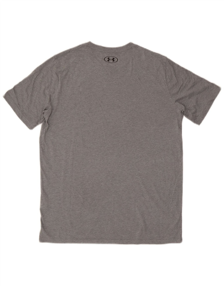 Under Armour Herre T-Shirt Top Medium Grå Bomuld