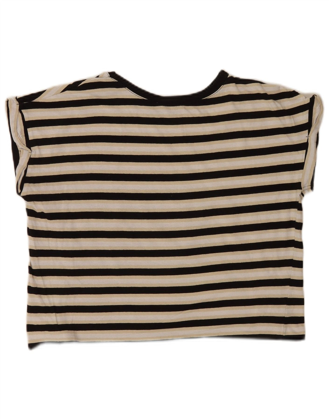 Zara Dame Oversized T-Shirt Top UK 10 Small Multicolored Striped