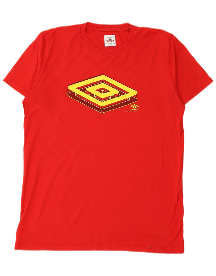 UMBRO Herre Grafisk T-Shirt Top XL Rød