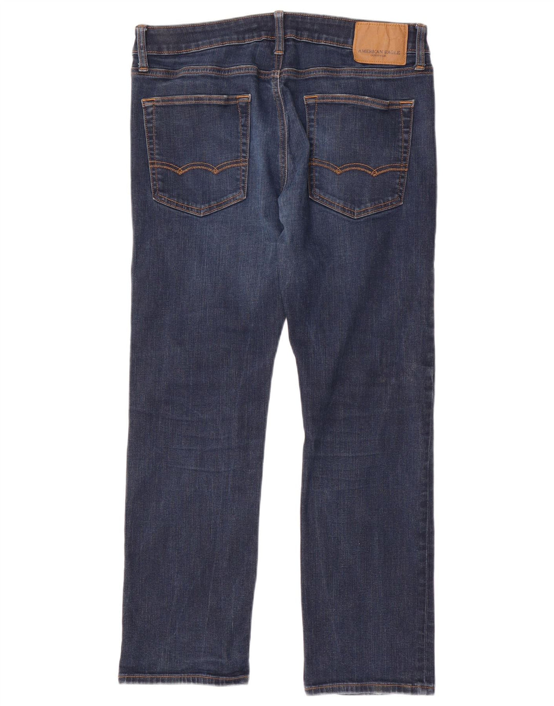AMERICAN EAGLE OUTFITTERS Straight jeans til mænd W34 L30 Blå bomuld
