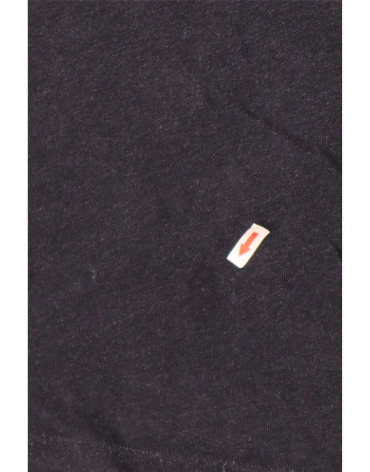 Gap Dame Oversized Top 3/4 ærme UK 10 Small Navy Blue Bomuld