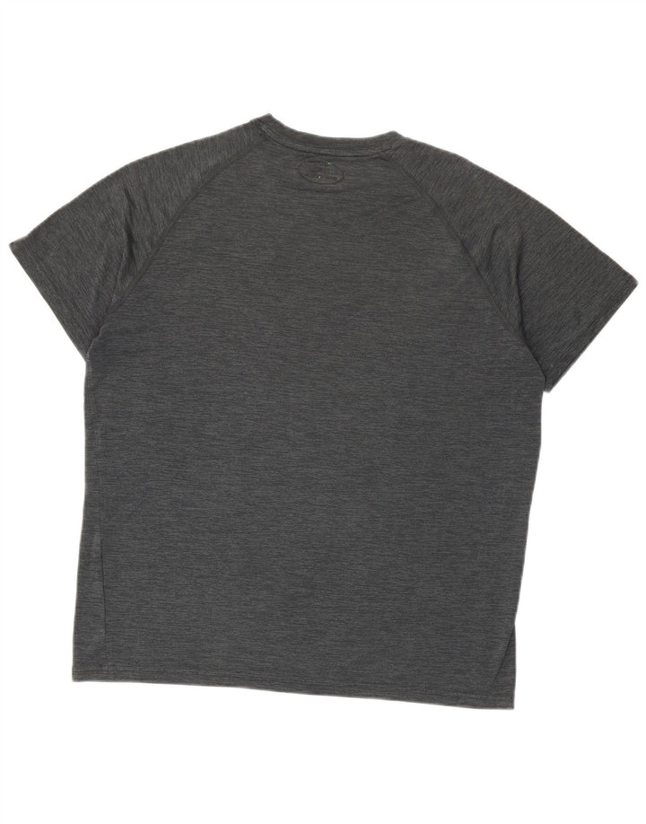 UNDER ARMOUR Herre Heat Gear T-Shirt Top Medium Grey Flecked
